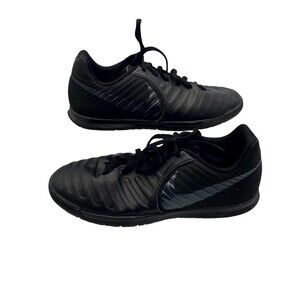 Nike Tiempo Legend 7 Club AH7260-001 Boy's 4 Soccer Cleats Black Leather